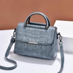 ZR284 Women's Bag 2023 New Fashion One Shoulder Oblique Straddle Bag High Capacity PU Stone Pattern Handbag