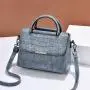 ZR284 Women's Bag 2023 New Fashion One Shoulder Oblique Straddle Bag High Capacity PU Stone Pattern Handbag