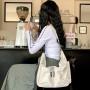 New products large capacity casual neutral nylon bag  fashion plain sports crossbody bag  simple shoulder bag for girls