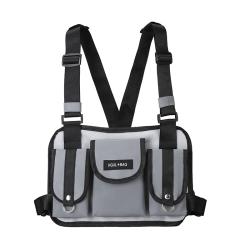 Hot Sale Tactical Streetwear Front Pouch Vest Bag Unisex Fashion Rig Chest Bag