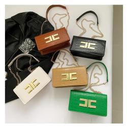 High quality Premium small square bag fashionable foreign crocodile grain ladies shoulder bag crossbody bag