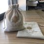 Custom High Quality Jute Drawstring Gift Dust Bag Gold Printing Jute Packaging Bag