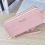 2024 new design ladies pu leather wallet wholesale fashion women trendy coin leather wallet for men