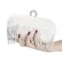 Women purse Luxury Glitter Pearl Beaded Evening Bag Tassel Clutch Cosmetic Bag Jewelry handBag 2024