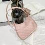 2024 New Ladies Embroidered Joker Shoulder Bag Single Strap Handbag Fashionable Portable Women's Wholesale Foreign Trade Armpit