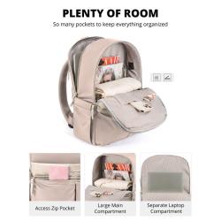 LOVEVOOK Stylish Safe Durable Notebook Bag For Women Men Business Travel  large capacity Laptop Backpack Mochila With USB