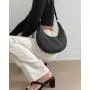 Fashion Half Moon Black Nylon Bag Shoulder bags OEM Custom Handbags