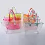 Large Capacity Waterproof Transparent Plastic Beach Bag Custom PVC Tote Bag Women Clear Shopping Bags Handbag Tote
