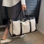 HR756 Women's Carrying Short Distance Travel Bag Canvas Business Trip Large and Small Reinforced Hand Luggage Bag Leisure Bag