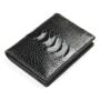 ODM Mini Cartera De Hombres Luxury High End Design Genuine Ostrich Leather Leg Skin Card Holder Wallet Vintage Smart Card Case