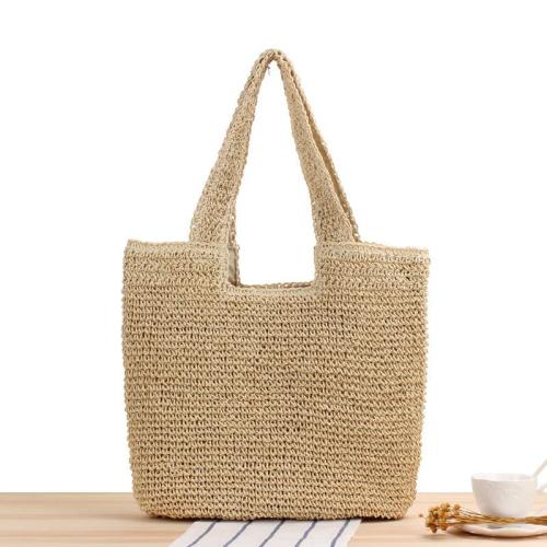 CCF663 Single-Shoulder Straw Bag 2023 Summer Hand Straw Weaving Beach Bag For Women Holiday Shopping Straw Sea Bag