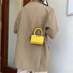 Cute Mini Portable Handbags Ladies Bags Women 2024 Women's Printed Fresh Literary Bag Single Shoulder Crossbody Chain Bag