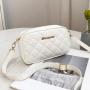 New Arrival lychee embroidered camera bag for women 2024 ladies sling shoulder bags fashion small square bag