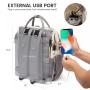 LOVEVOOK Diaper Bag Backpack Baby Bag with Changing Station Large Capacity Diaper Backpack for Mom Dads Waterproof Mommy Bag
