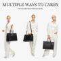 LOVEVOOK 2024 luxury ladies large pu leather woman purses and shoulder handbags for women 15.6in 17in laptop tote handbags 2024