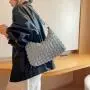 ZF237 New Women's Underarm Bag Korean Fashion Shoulder Bag Zipper Soft Handbag Small Fresh Bubble Bag