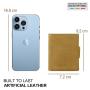 Custom Minimalist Business Card Wallet Pu Leather Credit Card Holder Men Card Holder With Metal Zipper Pocket And RFID Blocking