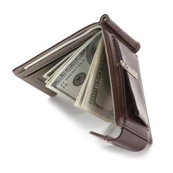 KHF007 Wholesale Coin Purse Money Clip Card Cases Hasp Zipper Women Men Wallet ID Credit Card Holders