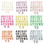 High Quality Durable Using Various  Pearl letter Patch Stick On A-Z Patches Pearl Letter Cute And Distinctive Pearl Patch Letter