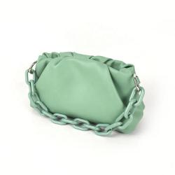 2021 Mint Color Ladies Handbags Women Bags Dumpling Bag Ins Fashion Acrylic Chain Shoulder Bag