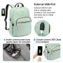 LOVEVOOK 2023 New Style Quilted school Daypack with USB Port waterproof business college travel backpack women's laptop backpack