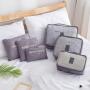 6 PCS Travel Storage Bag Set for Clothes Tidy Organizer Wardrobe Suitcase Pouch Travel Organizer Bag Case Shoes Packing Cube Bag