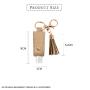 Factory Direct Wholesale Keychain Travel Size Bottle Hand Sanitizer Holder Tassel Portable Key Chains For Unisex