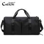 Designer Custom Logo Sports Large Duffel Bags Oxford Black Color Waterproof Portable Heavy Duty Luggage Travel Bag for Men