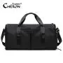 Designer Custom Logo Sports Large Duffel Bags Oxford Black Color Waterproof Portable Heavy Duty Luggage Travel Bag for Men