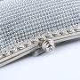 HR342 Aluminum Bead Lock Buckle Color Ding Satin Clutch Bag Sheet Evening Handbag Rhinestone Evening Dress Celebrity Banquet Bag