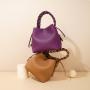 New versatile leather one shoulder crossbody elegant handbag