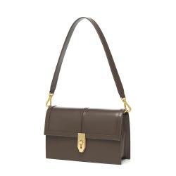 Fashion Manufacture Fashion Elegant lady Shoulder Bags Custom Logo Metal Lock Pu Lady Bags Square Cover Ladies Bags
