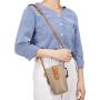 New Mini Leather Phone Pouch Bag Cross body Genuine Leather Mobile Phone Pocket Shoulder Bag With Button