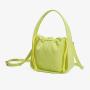 2024 Custom Drawstring Bucket Purse Handbag For Ladies Bag With Leather Wrinkled