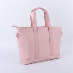 Keymay High Quality Fashion DIY Personalized Chenille Patches Girls Waterproof Gym Tote Bag Womens Handbag Nylon Tote Bag
