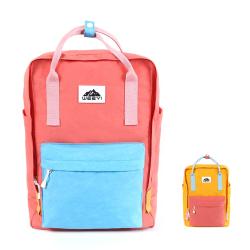 CHANGRONG Custom Unisex color block women laptop backpack school bags for girl