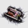 2024 New Arrivals Fashion Ladies Ostrich Feather Furry Purse Soft Plush Bag Diamond Ring Womens Clutches sac main femm sac