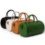 2024  Custom Genuine Leather Barrel Crossbody Bag For Women Luxury Handbag
