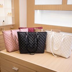Hot Sale Embroidered Tote Bag Large Capacity Women's Shoulder Bag PU Leather Mommy Handbag