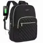 LOVEVOOK Fashion Quilted Laptop girls Backpack Business Office Work Travel College Bookbag with USB Port Cute Backpack for Women