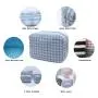 New Spring Portable Tweed Cloth Ladies Customized Logo Toiletry Makeup Organizer Bag Travel Makeup Bag Pouch Cosmetic Bag