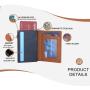 Men Card Holder with Money Pocket Vegan Leather Pop Up Minimalist Wallet RFID Blocking