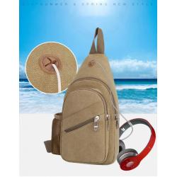 Casual Unisex Colorful Lightweight Polyester Sling Sacoche Luxury Female Men Chest Nylon Crossbody Bag