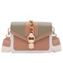 Female New Korean Tide Small Bag Fashion Simple Collision Colour Small Square Shoulder Bag Single Shoulder Crossbody Bag