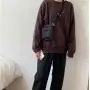 New Fashion Metal Zipper Messenger Bags Women Nylon Purse Mobile Phone Bags Girls Rectangle Small Crossbody Shoulder Bag