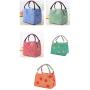 HR075 Waterproof Picnic Rice Bag Aluminum Film Oxford Picnic Modern Fold Handbag School Heat Preservation Small Camping Bag