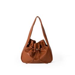 Popular PU Material Soft Handbag Shoulder Shopping Tote Bag With Design Shopping Bags Women Shoulder