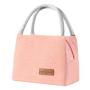 ZWY043 Large Student Food Insulation Storage Bag Waterproof Oxford Portable Lunch Box Bag Simple Outdoor Work Picnic Bento Bag