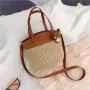 2024 fashion straw bucket bag new ladies design shoulder bag simple fashion atmosphere popular handbag