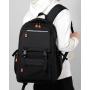 ZF096 New Casual Shoulder Bag Men Outdoor Waterproof Travel Backpack Oxford Cloth Laptop Bag Student Schoolbag USB Port